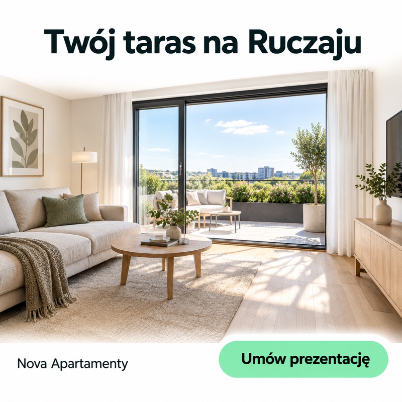 Przykładowa grafika: Twój taras na Ruczaju